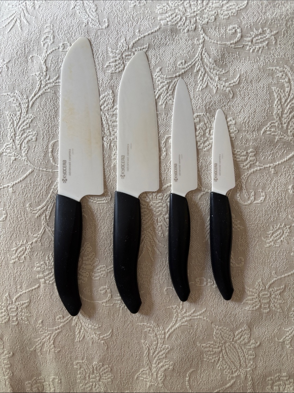 Kyocera Advanced Ceramic Bamboo 4- Knife Block Set